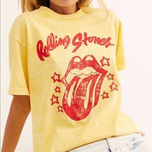 Free People Rolling Stones Tee Shirt